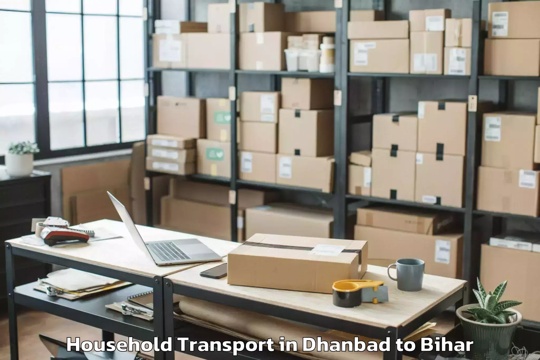 Trusted Dhanbad to Mashrakh Household Transport